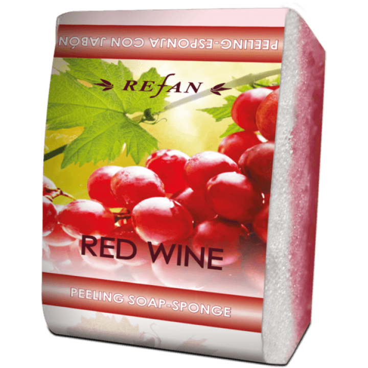 Peeling soap sponges Peeling soap-sponge Red Wine
